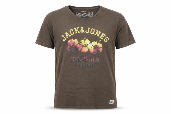 Jack & Jones Men's Brown Graphic Print T-Shirt M