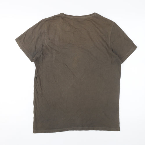 Jack & Jones Men's Brown Graphic Print T-Shirt M