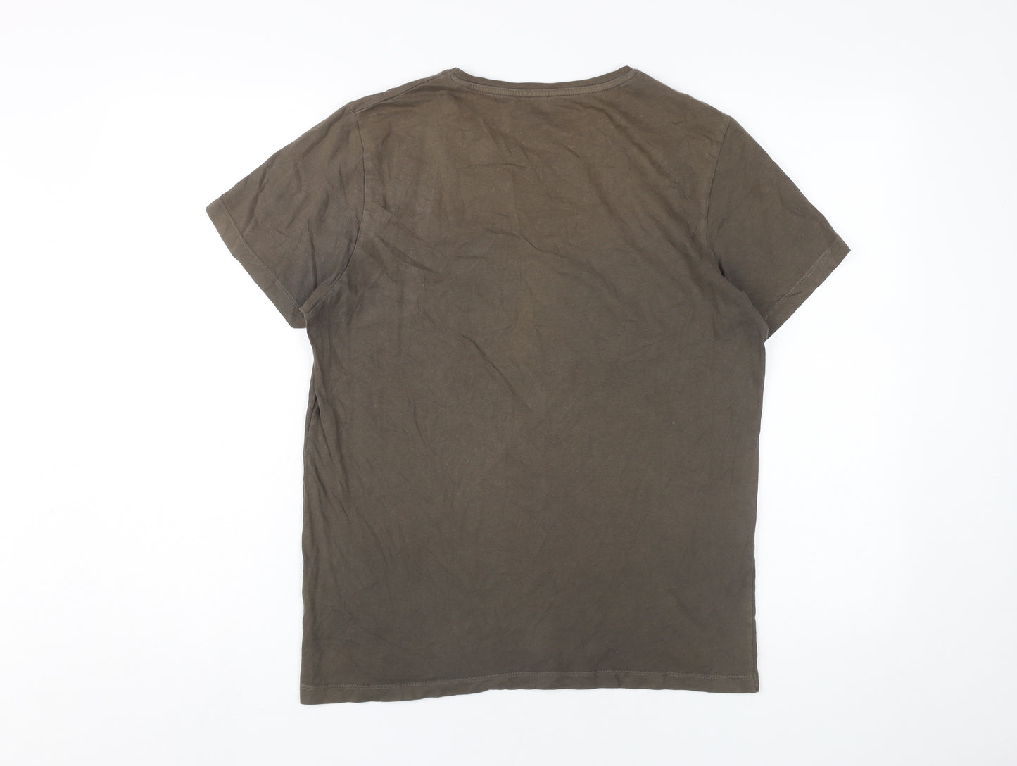 Jack & Jones Men's Brown Graphic Print T-Shirt M