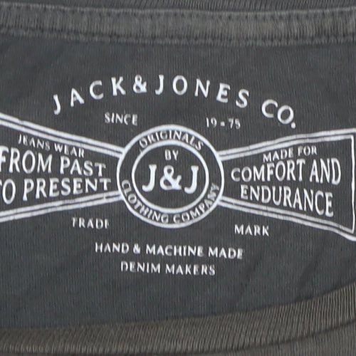 Jack & Jones Men's Brown Graphic Print T-Shirt M