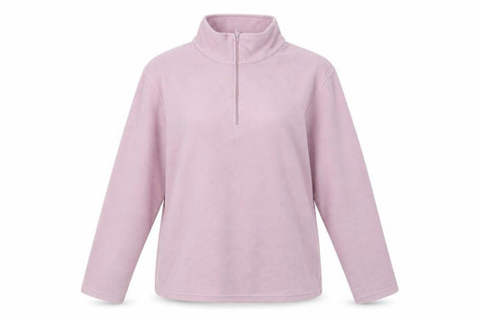 Front view of Mountain Warehouse Women's Pink Fleece Pullover Sweatshirt L
