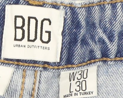 BDG Urban Outfitters Women's Blue Wide-Leg Jeans L
