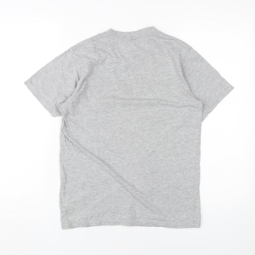 Stars & Stripes Grey T-Shirt Unisex Adults Small