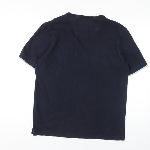 NEXT Men's Blue Graphic Print T-Shirt, M, Crew Neck