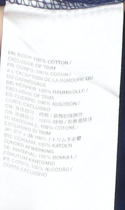 NFL Team Apparel Men’s Blue S Colourblock T-Shirt