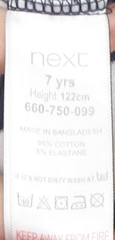 Next Girls Multicoloured Striped Tank Dress 7 Years