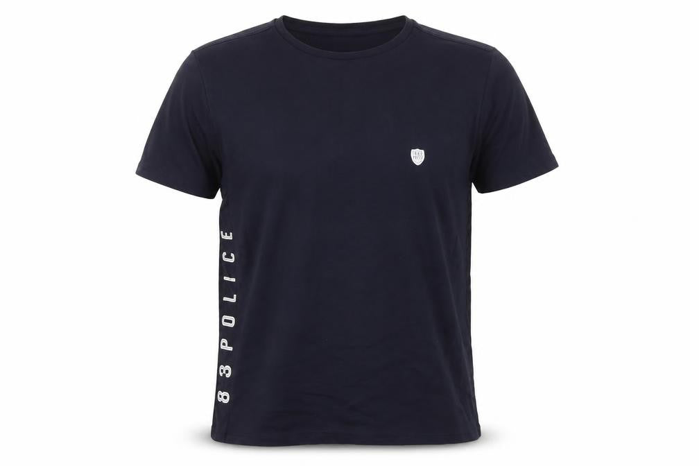 Police Men's Blue XL Crew Neck Cotton T-Shirt
