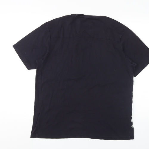 Police Men's Blue XL Crew Neck Cotton T-Shirt