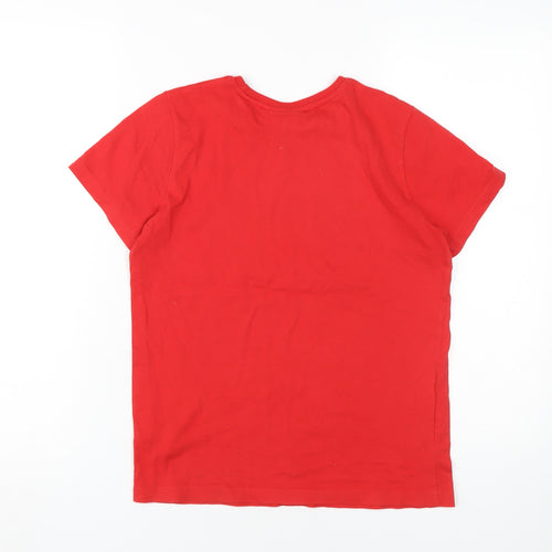 DC Comics Boys Red Batman Superhero Graphic T-Shirt Size 146