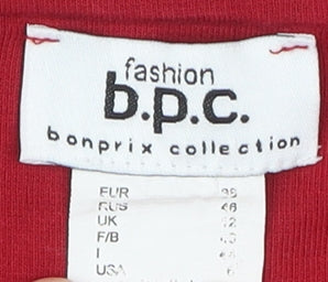 b.p.c. Women's Red Long Sleeve Zip Jacket Size 10