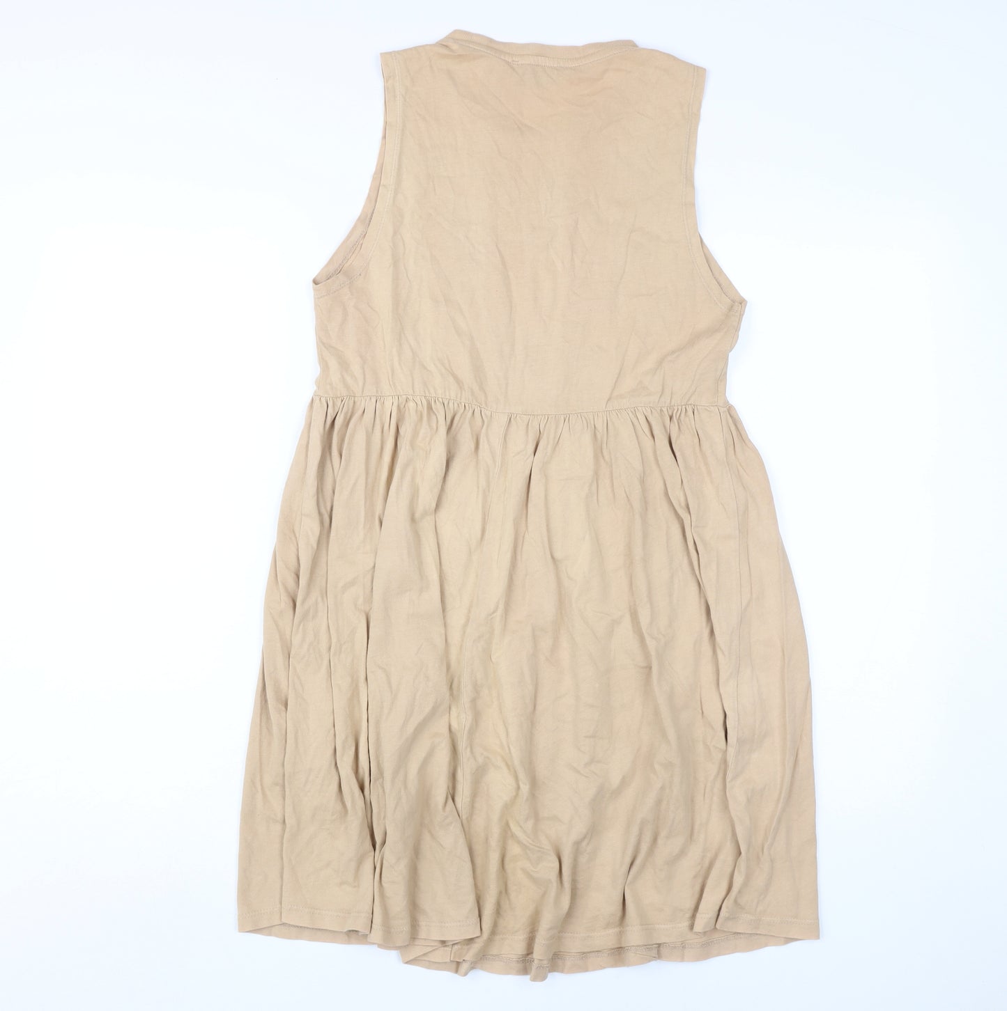 Bershka Women's Beige A-Line Dress XS