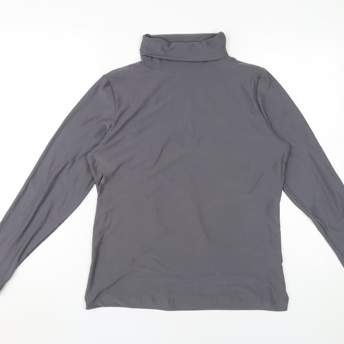 Intuition Grey Roll Neck T-Shirt Size 12