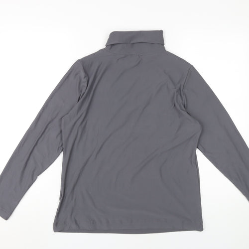 Intuition Grey Roll Neck T-Shirt Size 12
