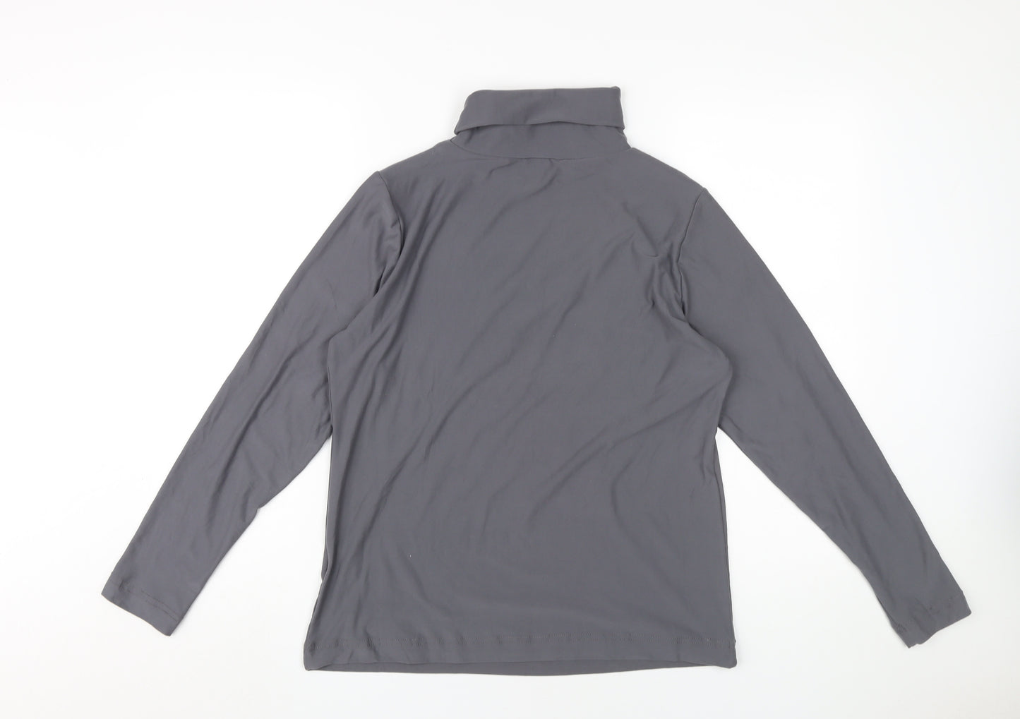 Intuition Grey Roll Neck T-Shirt Size 12