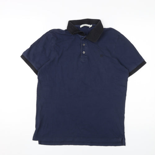 Jack & Jones Men's Blue Polo Shirt Size M