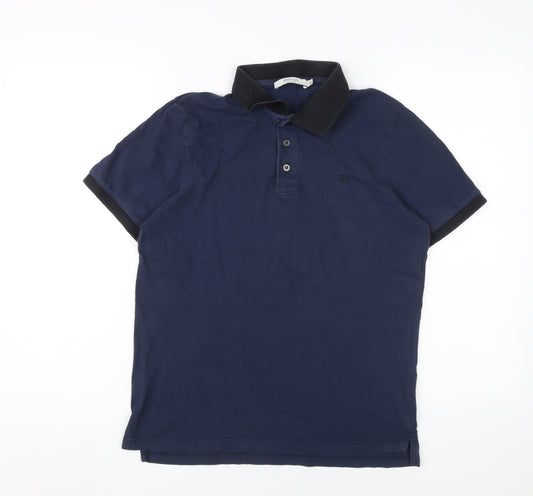 Jack & Jones Men's Blue Polo Shirt Size M