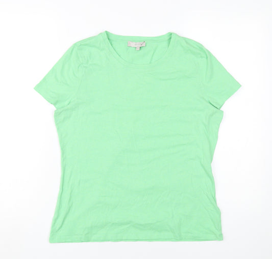 Hobbs Women's Green Basic Crew Neck T-Shirt M