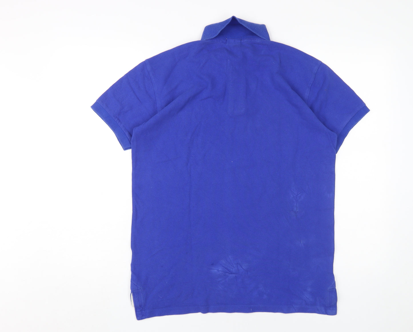 Abercrombie & Fitch Men's Blue Polo Shirt L