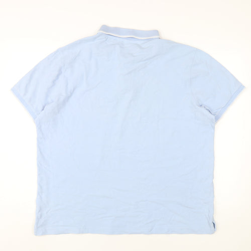 Marks and Spencer Men’s Blue 2XL Cotton Polo Shirt