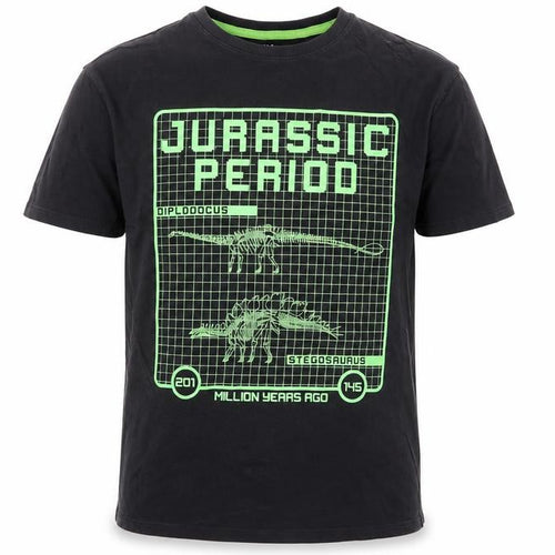Marks and Spencer Boys Black Dinosaur Graphic T-Shirt 12-13Y