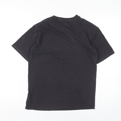 Marks and Spencer Boys Black Dinosaur Graphic T-Shirt 12-13Y