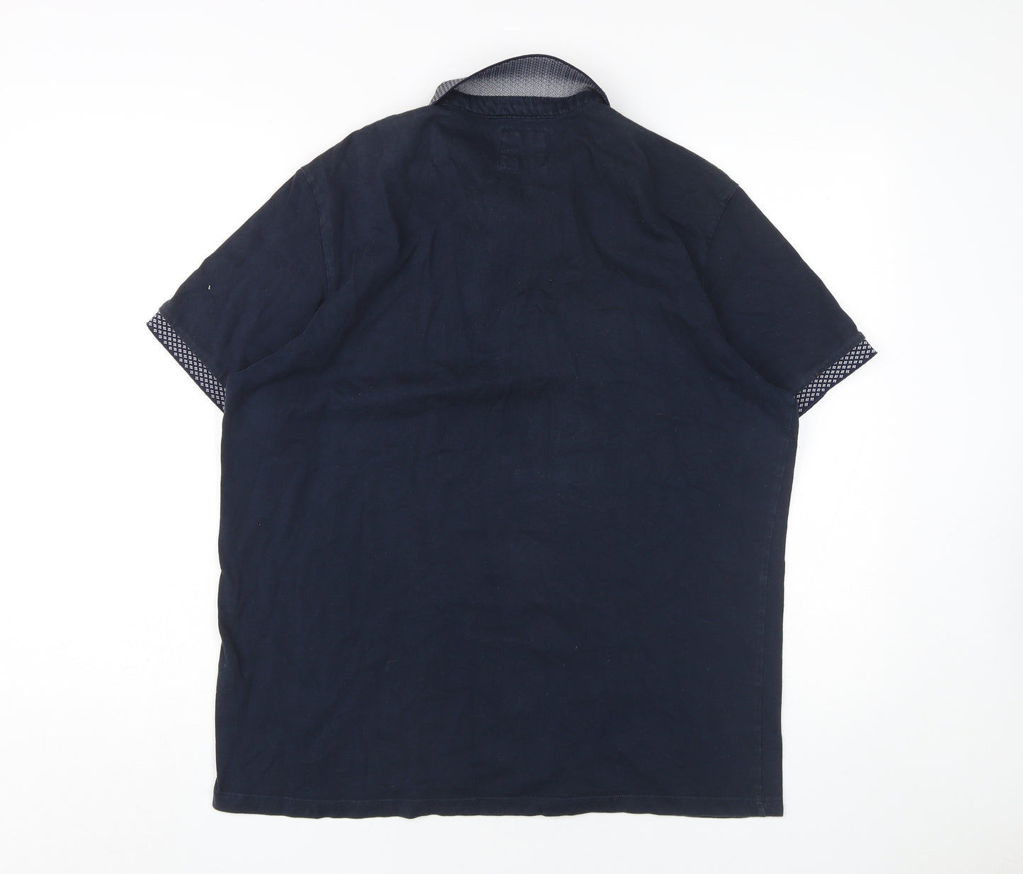 Burton Menswear Men's Blue Polo Shirt Size L