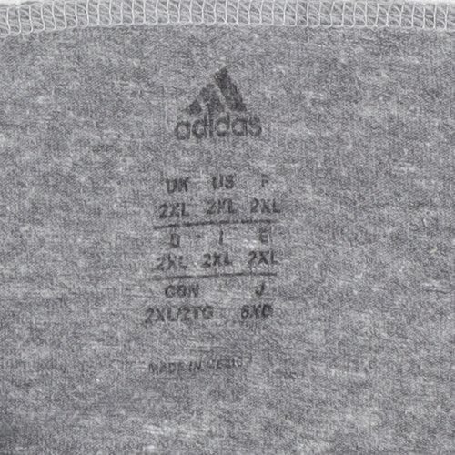 Adidas Unisex Grey Tank Top 2XL Basic Look