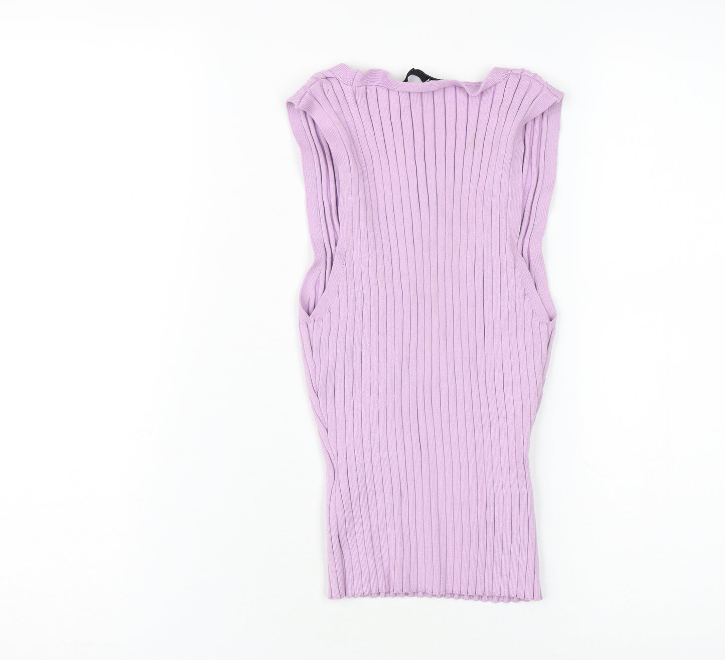 Zara Women's Purple V-Neck Tank Top, Size S, Casual