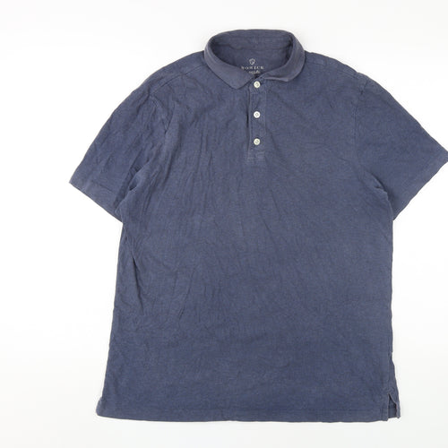 Howick Men's Blue Medium Athletic Fit Polo Shirt