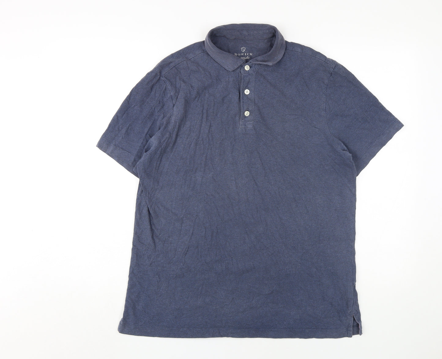 Howick Men's Blue Medium Athletic Fit Polo Shirt
