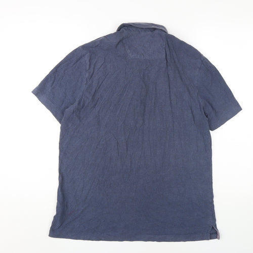 Howick Men's Blue Medium Athletic Fit Polo Shirt