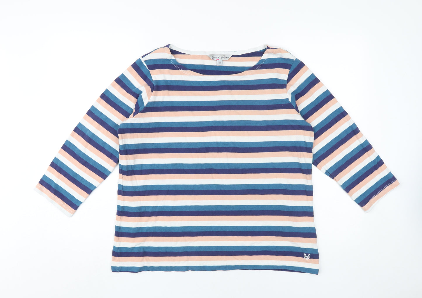 Crew Clothing Women's Multicolour Striped Blouse, Size 16