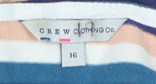 Crew Clothing Women's Multicolour Striped Blouse, Size 16