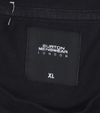 Burton Menswear Black XL Rose Men's T-Shirt