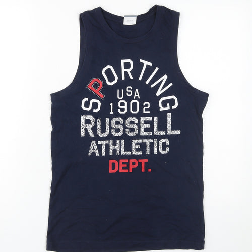 Russell Athletic Boys Blue Tank Top, 14-15 Years, Sports Style
