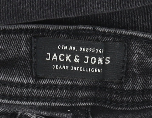 Jack & Jones Men's Black Slim Skinny Jeans, Size 32