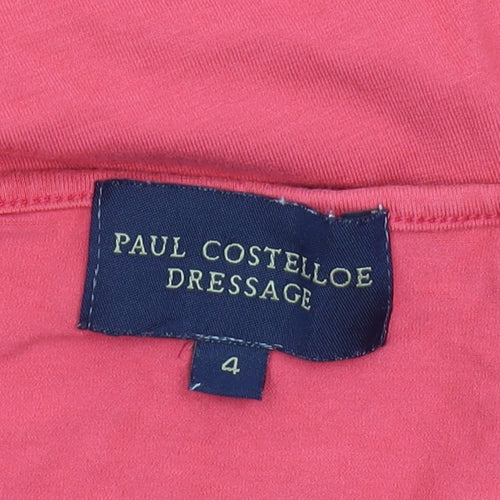 Paul Costelloe Dressage Women's Red Top Size 4 Cotton