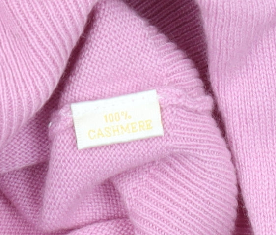 The Cashmere Company Women's Pink Cashmere Pullover M