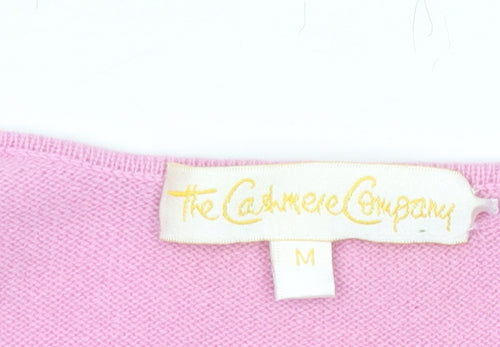 The Cashmere Company Women's Pink Cashmere Pullover M