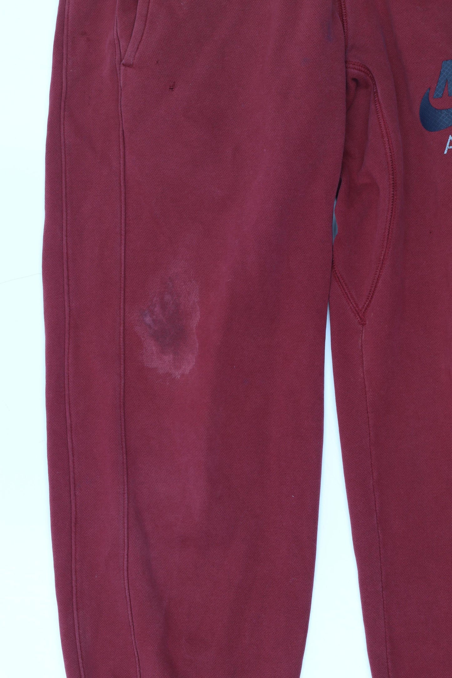Nike Men Red Jogger Trousers S Cotton Blend