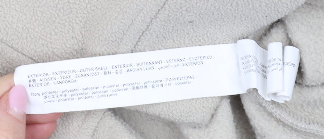 Zara Boys Beige & Black Pullover Hoodie, Size 11-12 Years