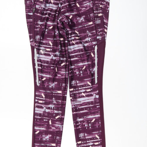 Decathlon Women’s Purple Leggings M Elastic Waist