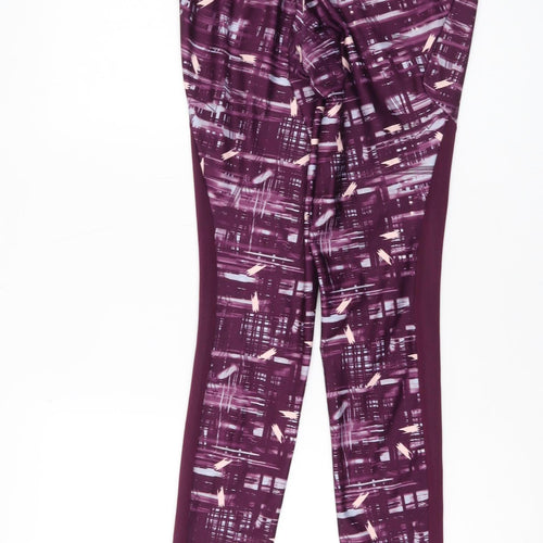 Decathlon Women’s Purple Leggings M Elastic Waist