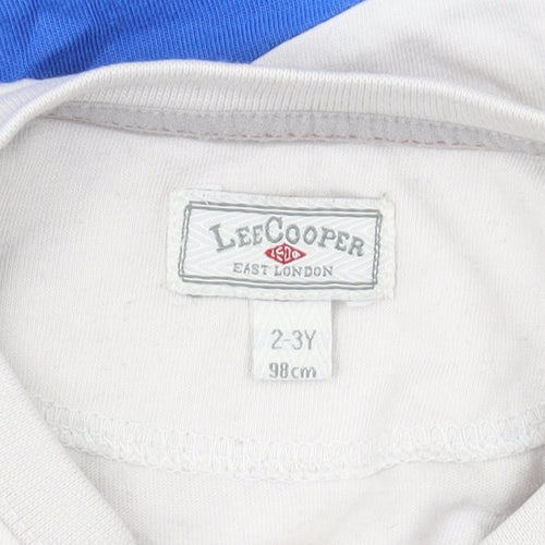Lee Cooper Boys' Colourblock T-Shirt, Size 2-3 Years, Cotton