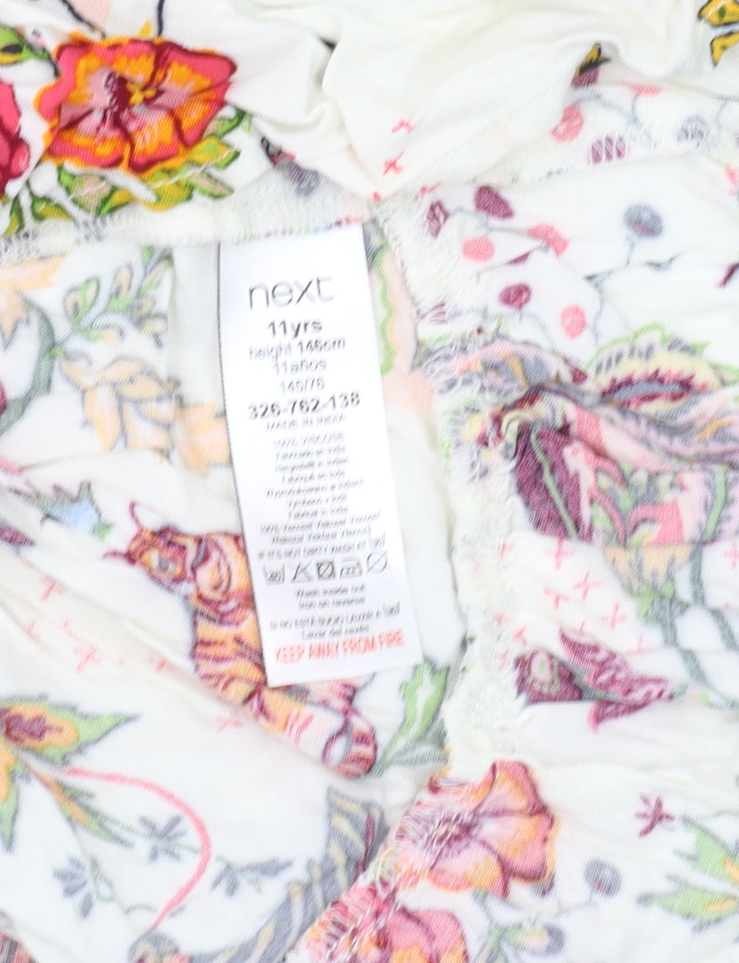 Next Girls Floral Dress Multicoloured 11 Years