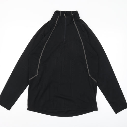 Switcher Men's Black Pullover, L, Long Sleeve, Activewear