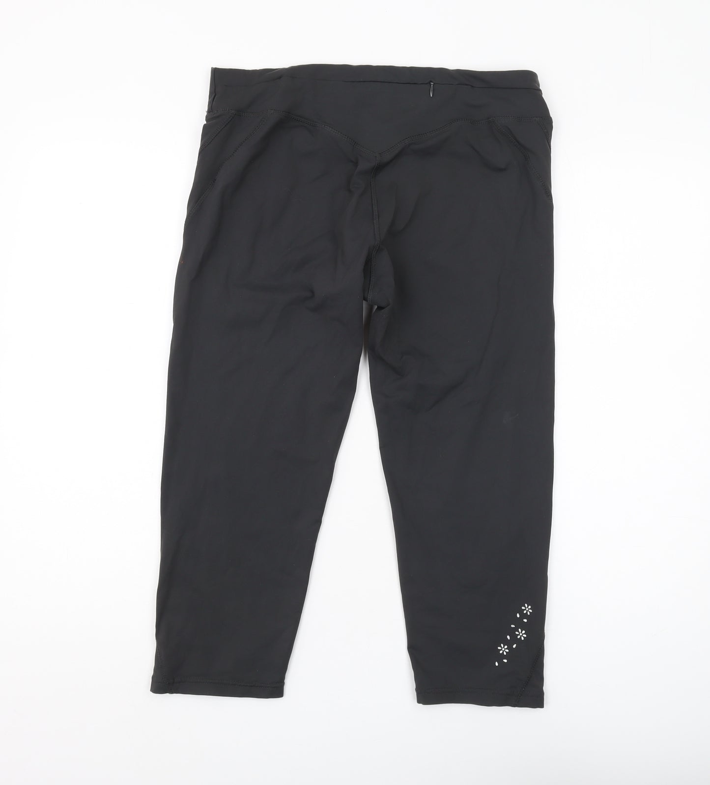 USA Pro Women's Black Cropped Leggings Size 14