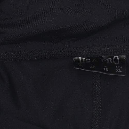 USA Pro Women's Black Gym Leggings Size 14