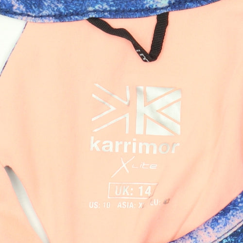 Karrimor Women's Blue Tank Top Size 14 Athletic Racerback