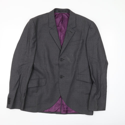 Gagliardi Men's Grey Check Blazer M Regular Fit